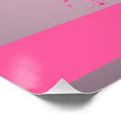 Dripping Pink Letter L - Customizable Name Poster (Hoek)