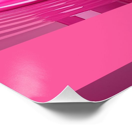 Dripping Pink Letter M - Customizable Name Poster  (Hoek)