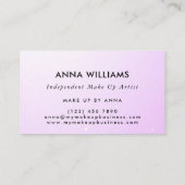 Dripping Rainbow Unicorn Paint op Bord Paarse Visitekaartje (Achterkant)