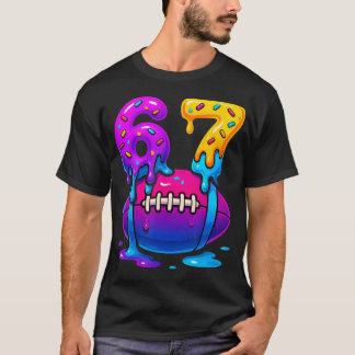 Dripping Six Seven 67 Meme Voetbal Ijs T-shirt