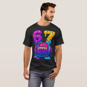 Dripping Six Seven 67 Meme Voetbal Ijs T-shirt (Voorkant volledig)