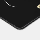 Dripping sprankelend goud en zwart elegant Monogra Bureaumat (Hoek)