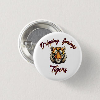 Dripping Springs Tigers School Spirit Pin Ronde Button 3,2 Cm