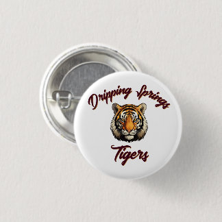 Dripping Springs Tigers School Spirit Speld Ronde Button 3,2 Cm