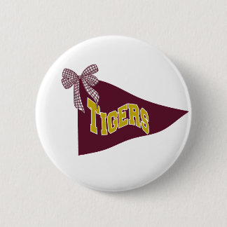 Dripping Springs Tigers School Spirit Speld Ronde Button 5,7 Cm