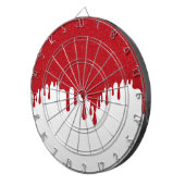 Dripping Tomato Red & White Dartboard Dartbord (Voorkant Rechts)