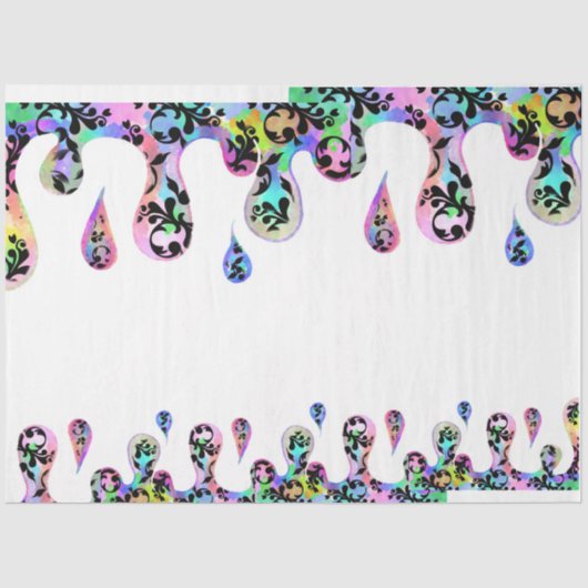 Drippy  Damask tissuepapier (Voorkant)