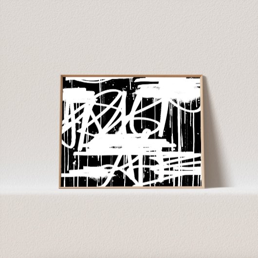 Drippy Paint Graffiti Art, Urban City Street Art Poster