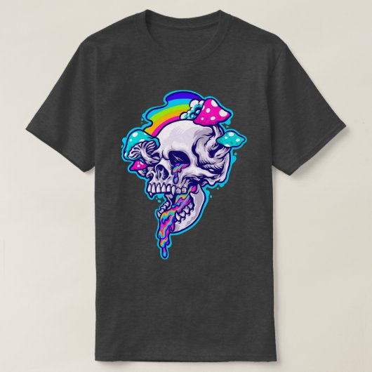 Drippy Shroom Skull T-shirt (Design voorkant)