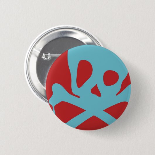 Drippy Skull Ronde Button 5,7 Cm (Voorkant /achterkant)