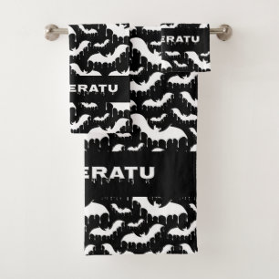 Drippy Vampier Vleermuizen Nu Gothic Gothic Bad Handdoek