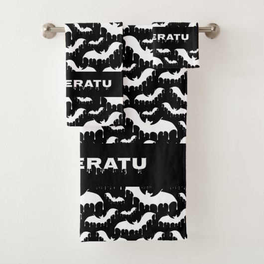 Drippy Vampier Vleermuizen Nu Gothic Gothic Bad Handdoek (Insitu)