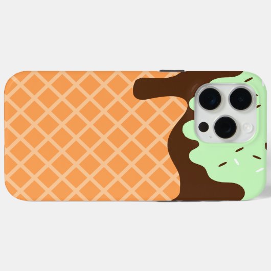 Drippy Waffle Cone Ice Cream Case-Mate iPhone Case (Achterkant (horizontaal))