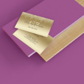Drips Glitters Goud Monogram Visitekaartje