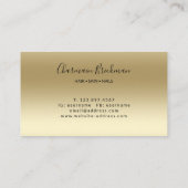 Drips Glitters Goud Monogram Visitekaartje (Achterkant)
