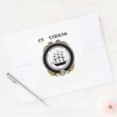 Driscoll Familie Crest Boek Bord Vierkante Sticker (Envelop)