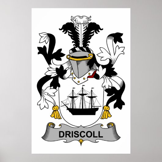 Driscoll Family Crest Poster (Voorkant)