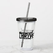 DRIVE Acryltrommel (rook) Acryl Drinkbeker (Achterkant)