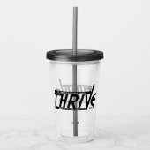 DRIVE Acryltrommel (rook) Acryl Drinkbeker (Voorkant)
