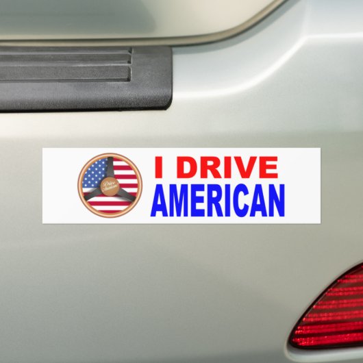 Drive American Bumpersticker (Op auto)