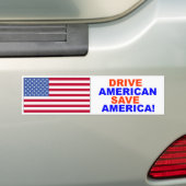 Drive American Save America Bumpersticker (Op auto)