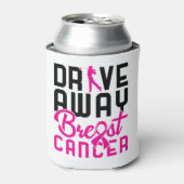 Drive Away Breast Cancer Golfing Golfer Blikjeskoeler (Blikje Voorkant)