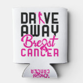 Drive Away Breast Cancer Golfing Golfer Blikjeskoeler (Achterkant)
