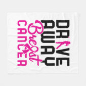 Drive Away Breast Cancer Golfing Golfer Fleece Deken (Voorkant (Horizontaal))
