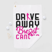 Drive Away Breast Cancer Golfing Golfer Golfhanddoek (Insitu)