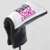 Drive Away Breast Cancer Golfing Golfer Golfheadcover (3/4 voorkant)