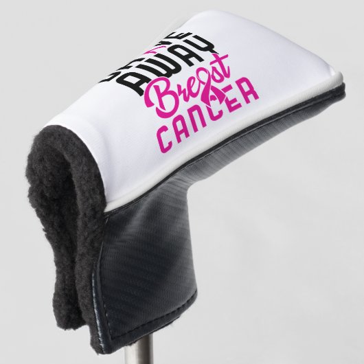 Drive Away Breast Cancer Golfing Golfer Golfheadcover (3/4 voorkant)