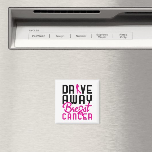 Drive Away Breast Cancer Golfing Golfer Magneet (Insitu (Vaatwasser))