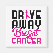 Drive Away Breast Cancer Golfing Golfer Magneet (Voorkant)