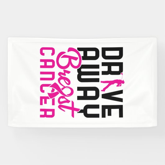 Drive Away Breast Cancer Golfing Golfer Spandoek (Horizontaal)