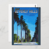  drive Beverly Hills California Travel Briefkaart (Voorkant / Achterkant)
