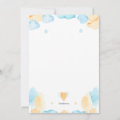 Drive by Baby Boy Shower Invitation Kaart (Achterkant)