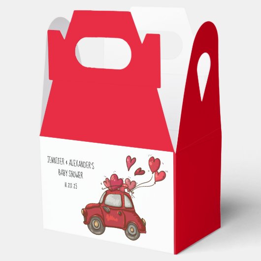 Drive-by Baby shower Bedankdoosjes (Geopend)