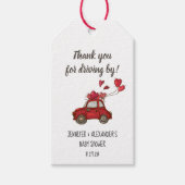 Drive-by Baby shower Cadeaulabel (Voorkant)