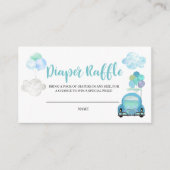 Drive by Baby shower Diaper Raffle Enclosure Card Informatiekaartje (Voorkant)