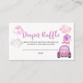 Drive by Baby shower Diaper Raffle Enclosure Card Informatiekaartje (Voorkant)