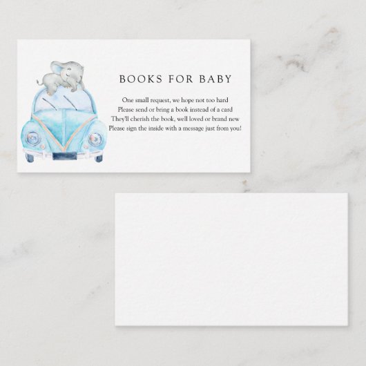Drive by Baby shower Enclosure Card Informatiekaartje (Voorkant / Achterkant)