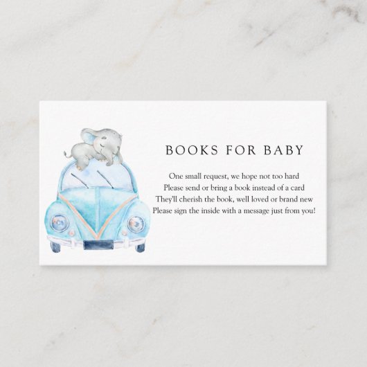 Drive by Baby shower Enclosure Card Informatiekaartje (Voorkant)