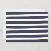 Drive by Baby shower Invitation Blue Floral Shower Kaart (Achterkant)