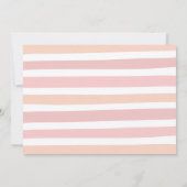 Drive by Baby shower Invitation Blush Pink Shower Kaart (Achterkant)