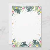 Drive by Baby shower Invitation Dinosaur Shower Kaart (Achterkant)