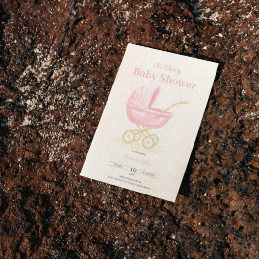 drive-by Baby shower Invitation Kaart