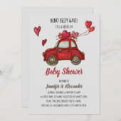 Drive-by Baby shower Kaart (Voorkant / Achterkant)