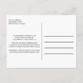 Drive by Baby shower Pastel Typografie Uitnodiging Briefkaart (Achterkant)