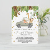 Drive by Baby shower Virtual Baby shower Kaart (Staand voorkant)