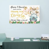 Drive by Baby shower WELCOME BANNER | Cute Safari (Beurs)